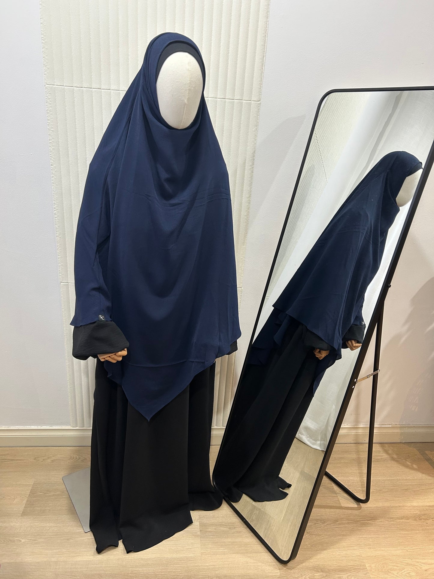Diamond Khimar - Crinkle Fabric