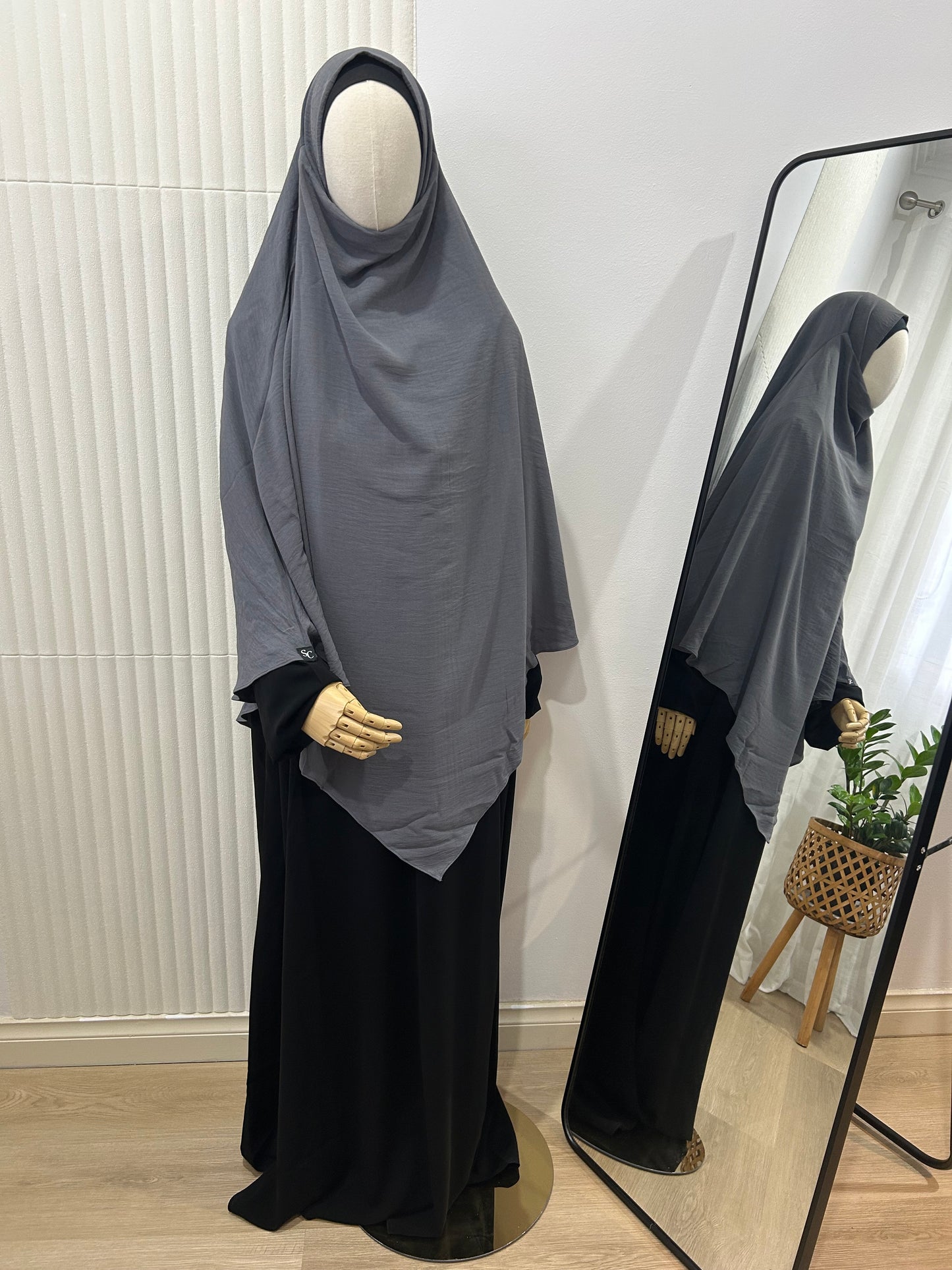 Diamond Khimar - Crinkle Fabric