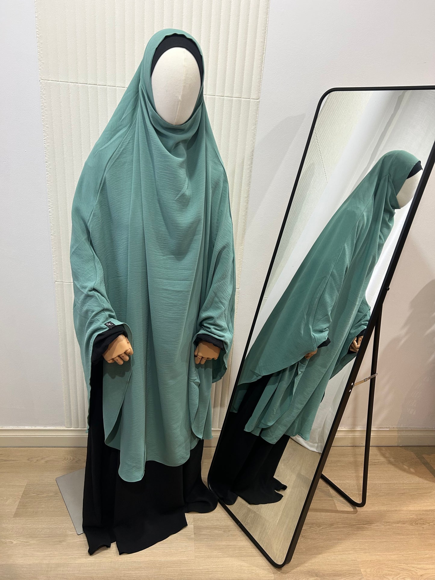 Spring Khimar - Crinkle Fabric