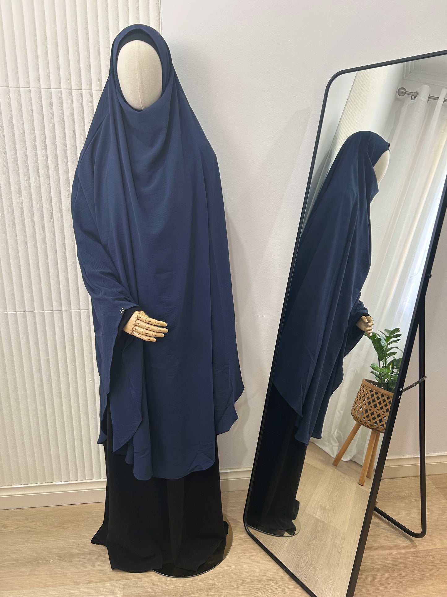 Spring Khimar - Crinkle Fabric