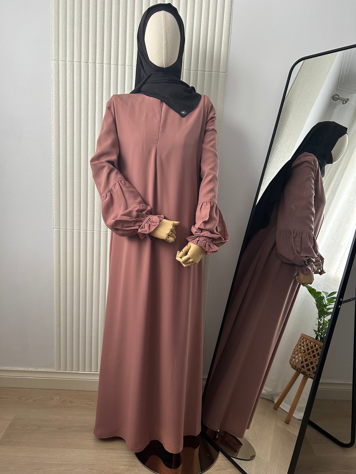 Raindrop Abaya - Woolpeach Fabric