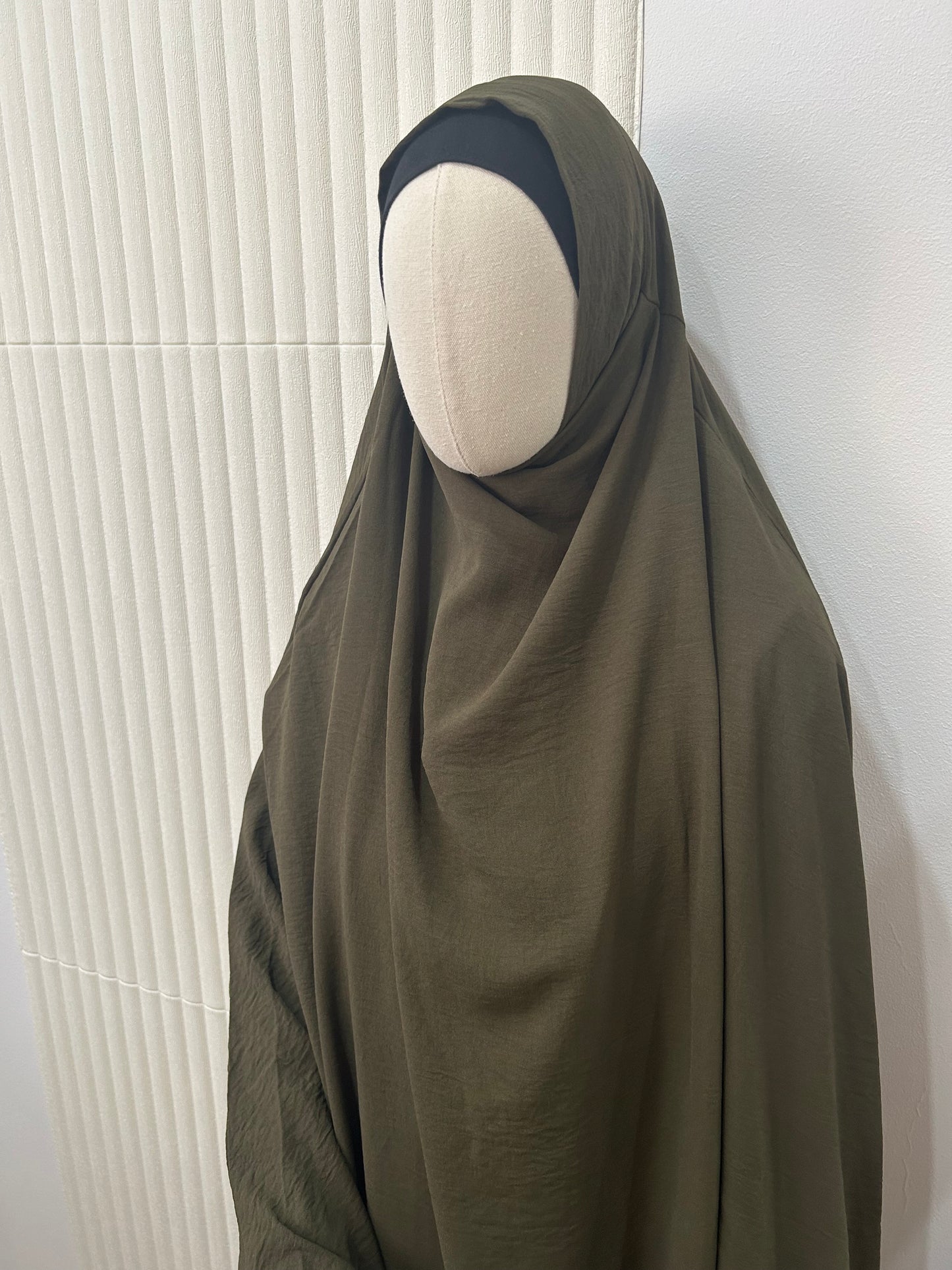 Spring Khimar - Crinkle Fabric