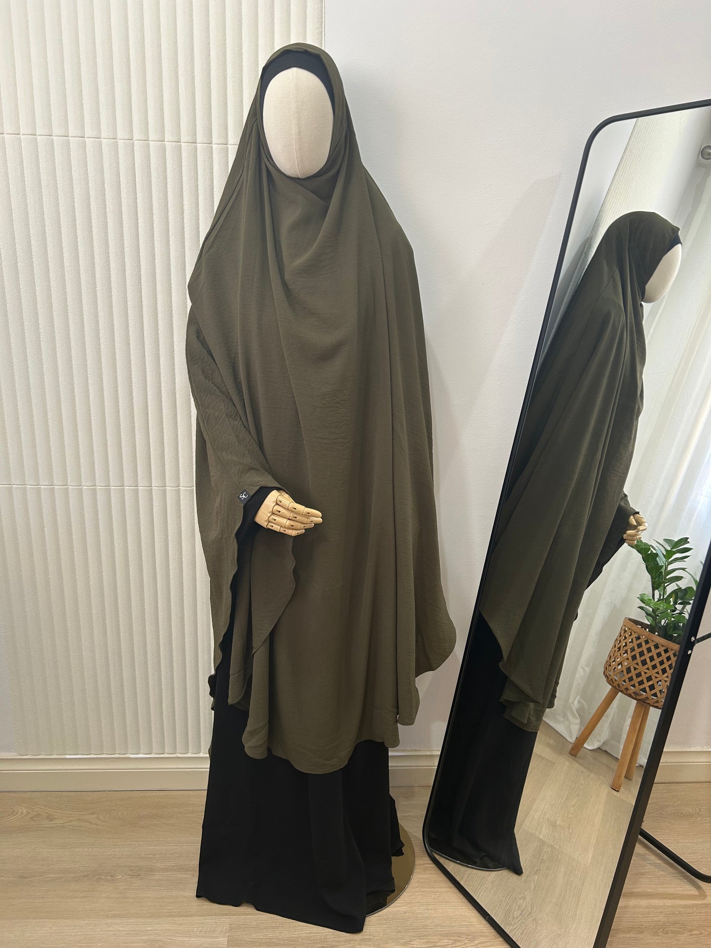 Spring Khimar - Crinkle Fabric