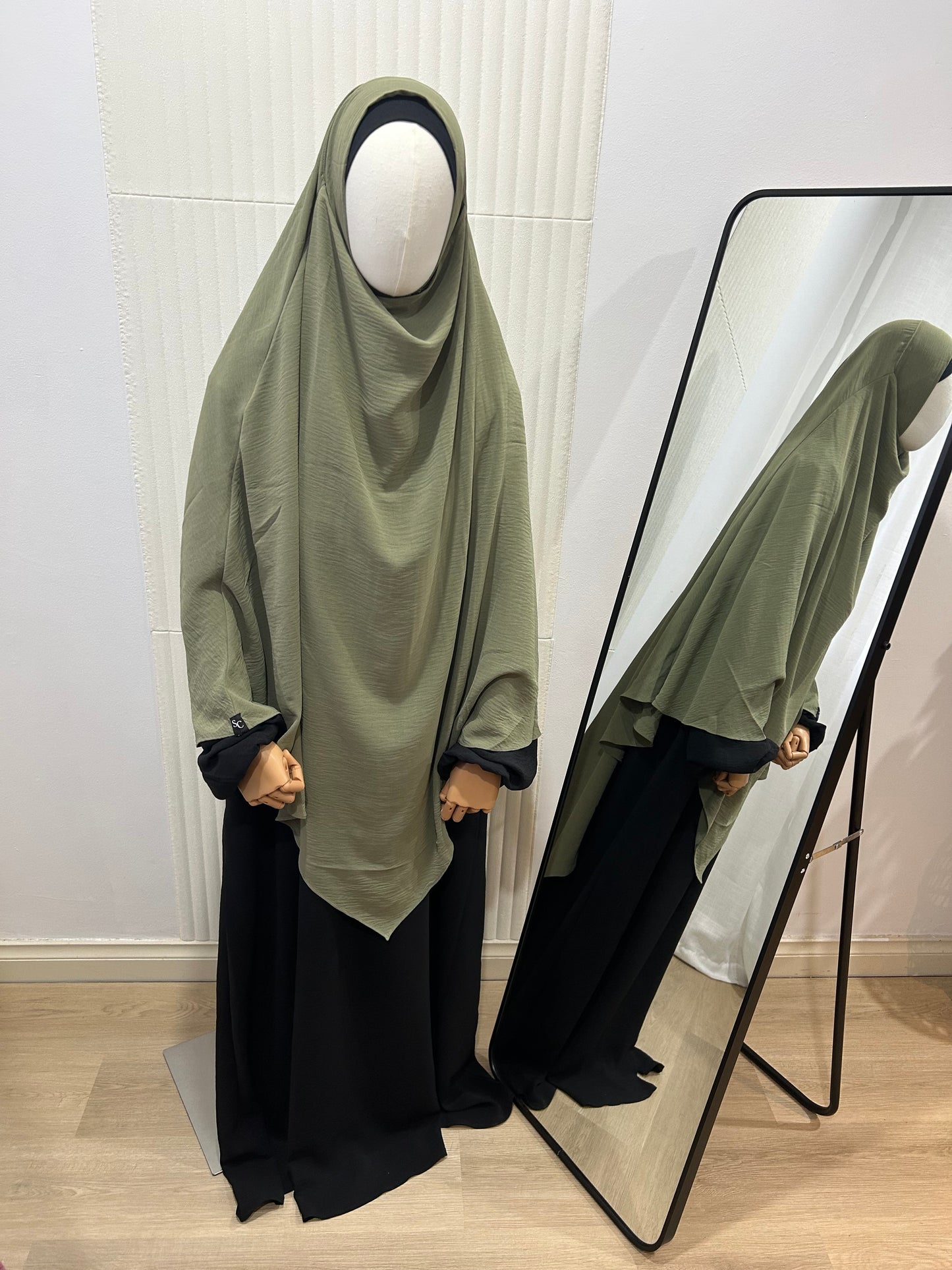 Diamond Khimar - Crinkle Fabric