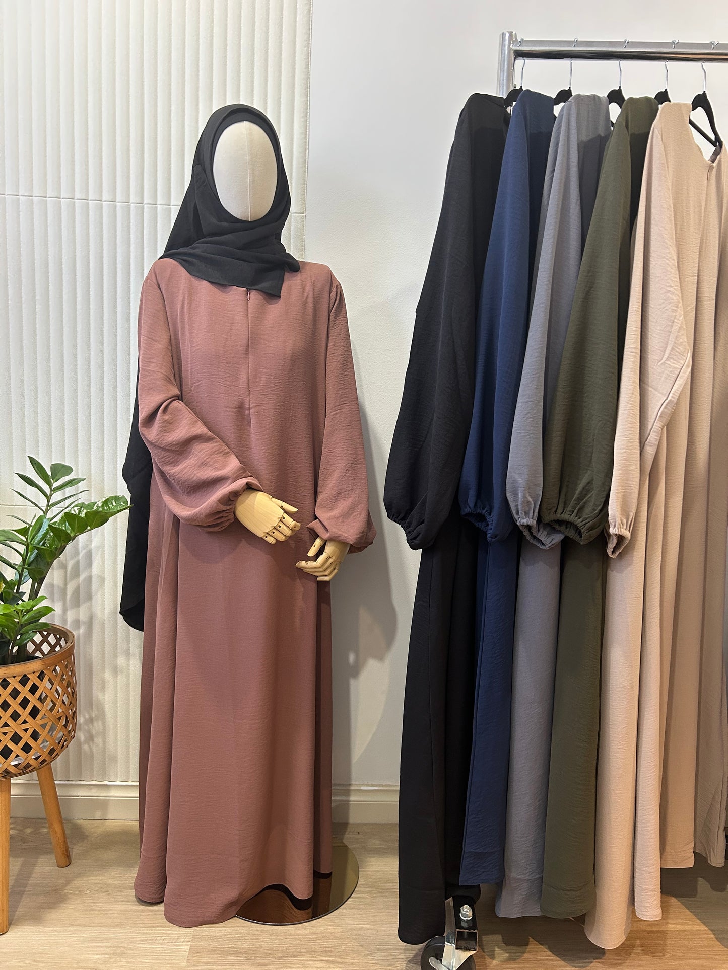 XL Ripple Abaya - Crinkle Fabric