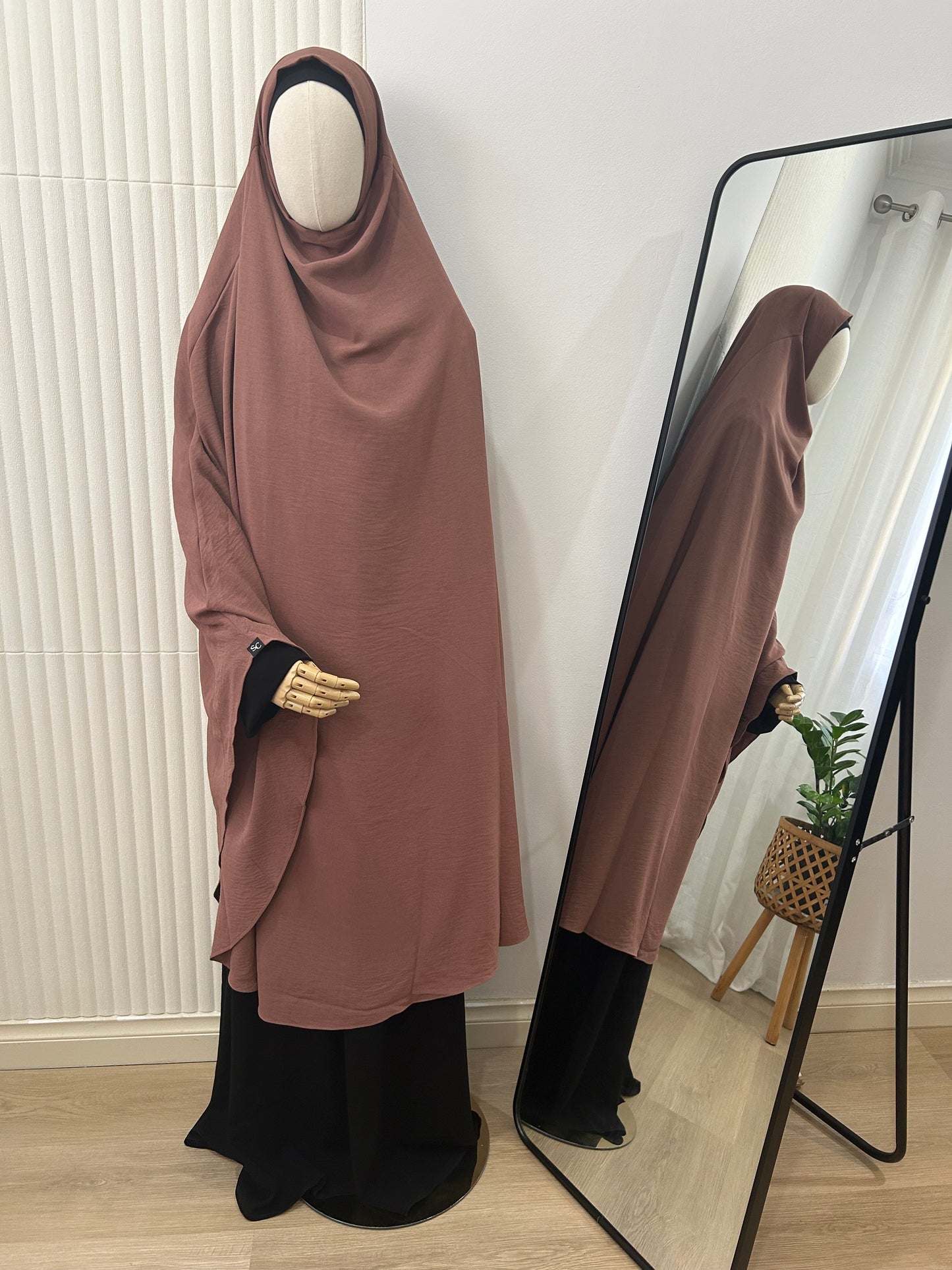 Spring Khimar - Crinkle Fabric