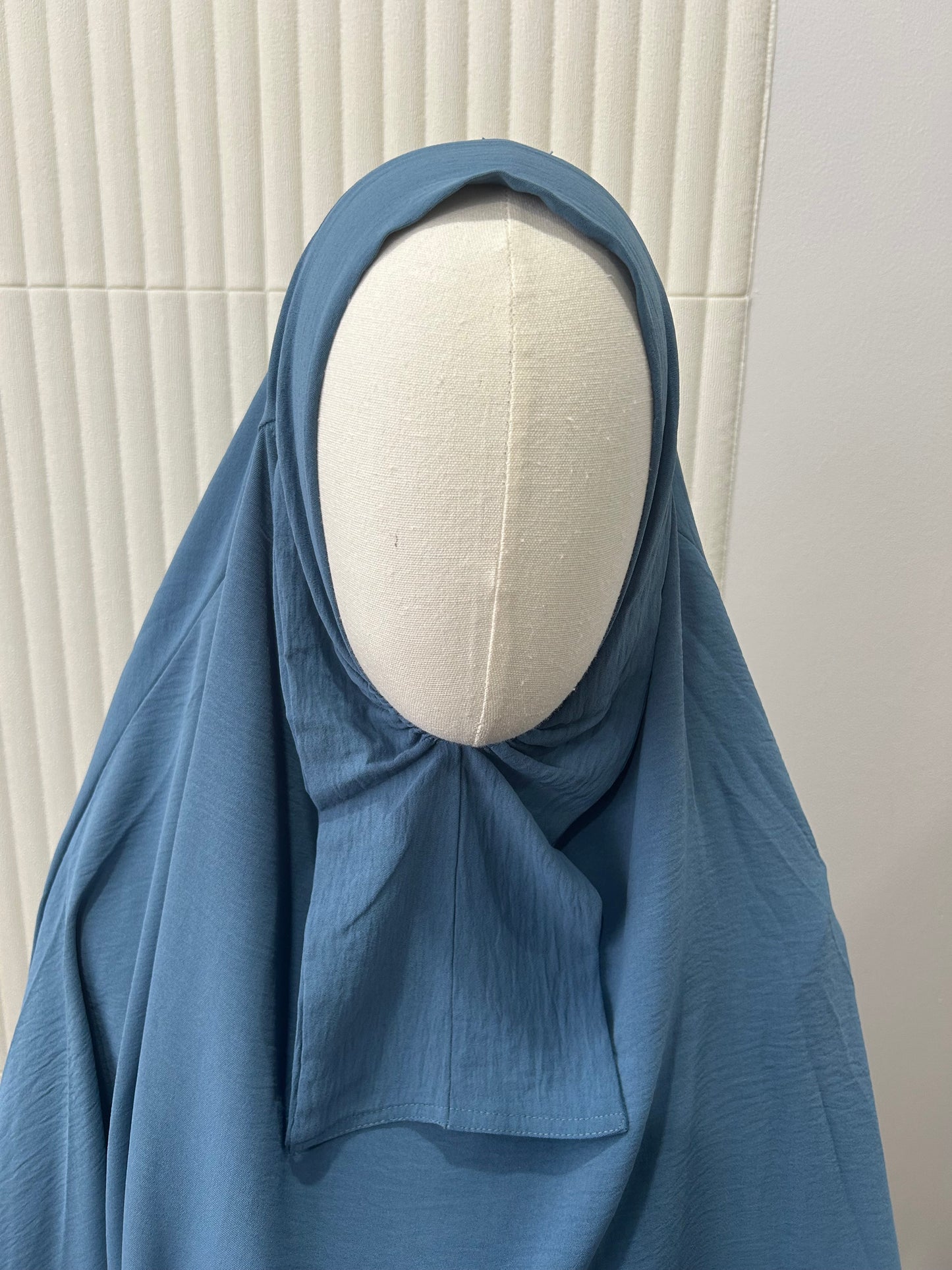 Kids Khimar and Skirt Set - Crinkle Fabric
