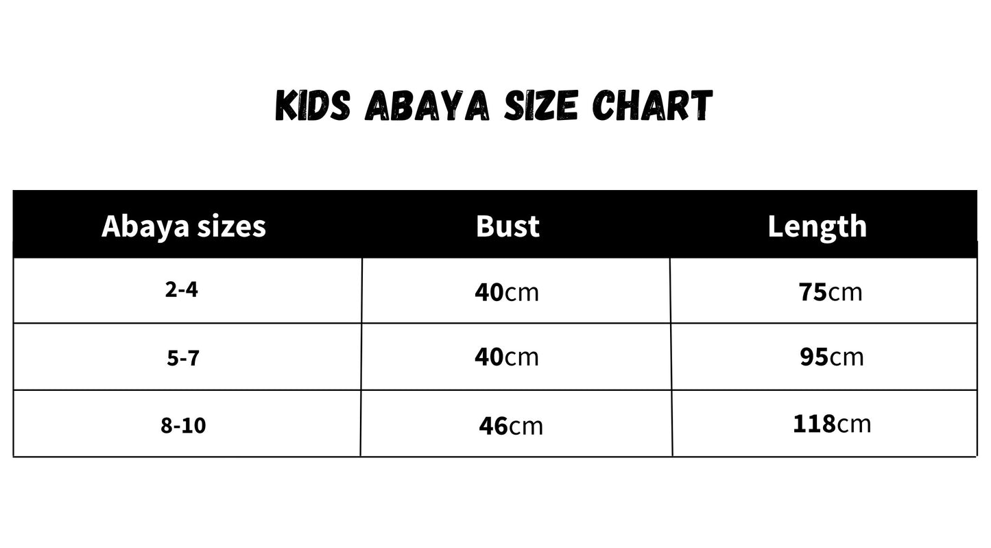 Kids Khimar and Abaya Set