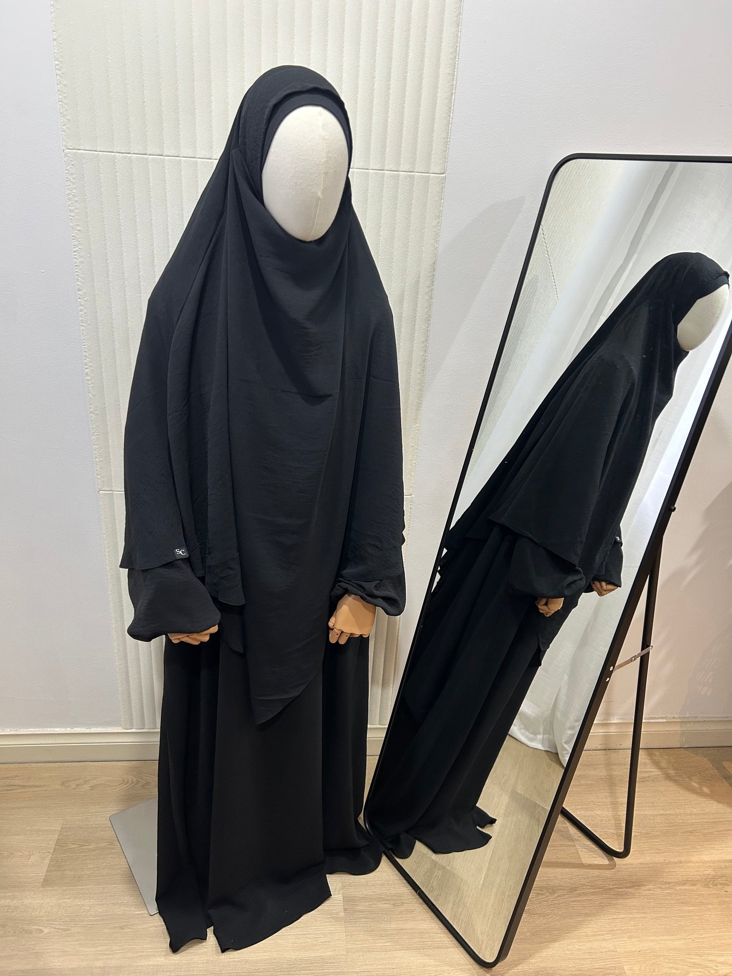 Diamond Khimar - Crinkle Fabric