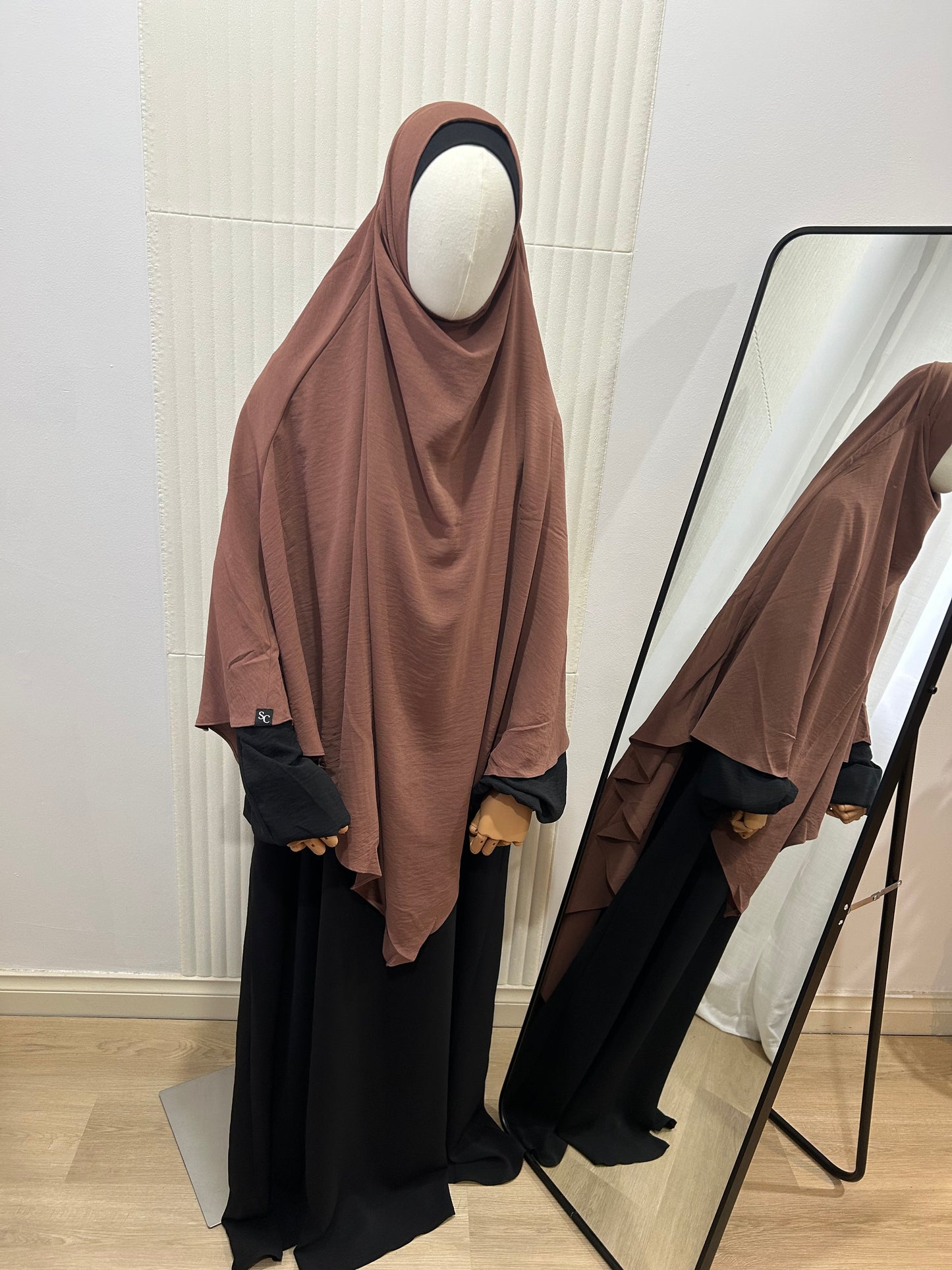 Diamond Khimar - Crinkle Fabric