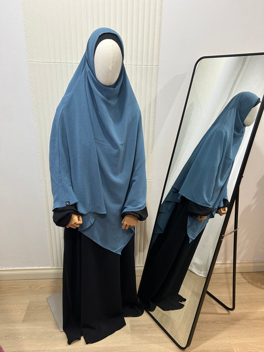 Diamond Khimar - Crinkle Fabric