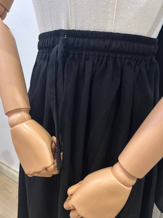 Skirt - Jetblack in Woolpeach Fabric