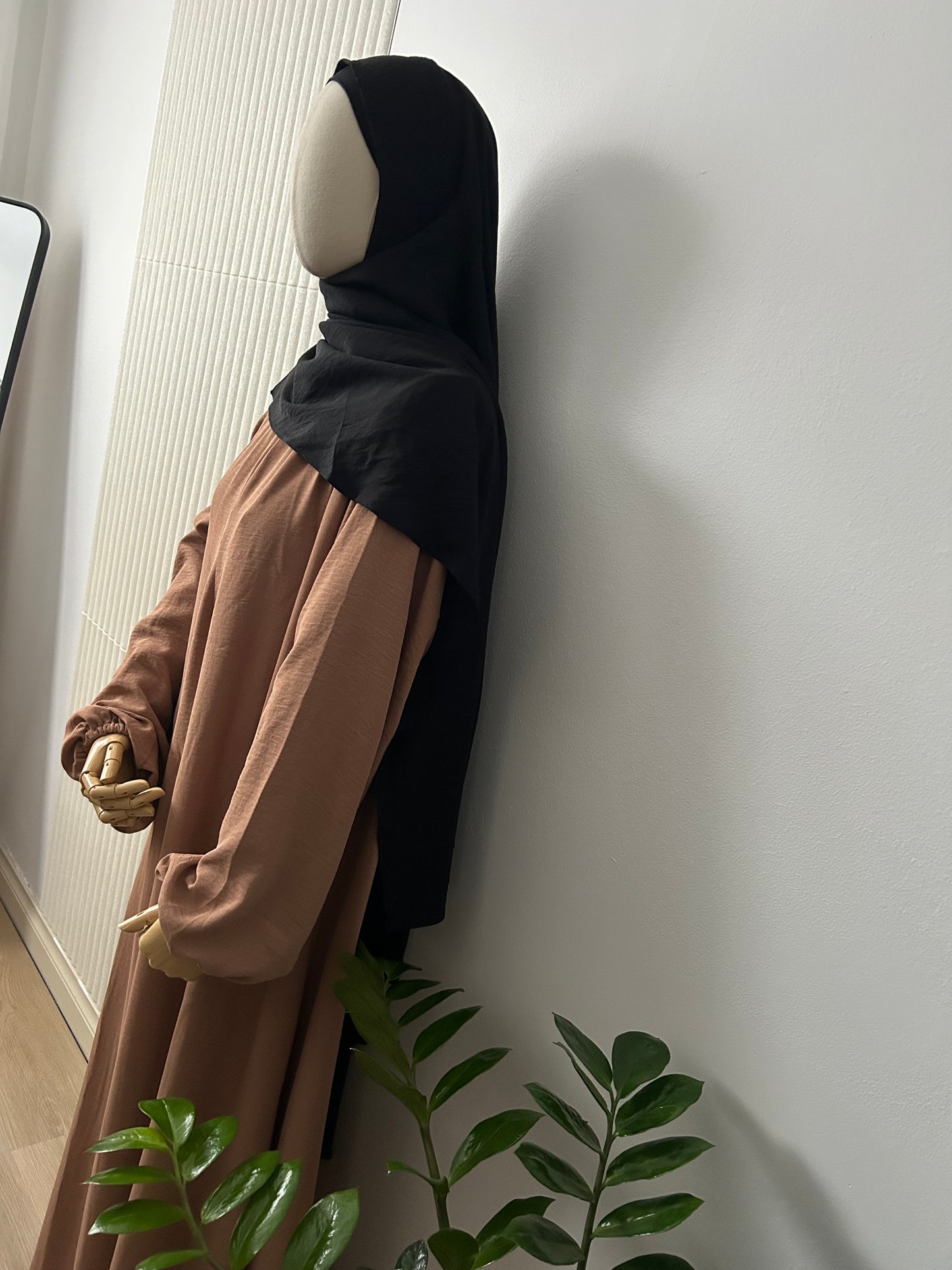 Ripple Abaya - Crinkle Fabric