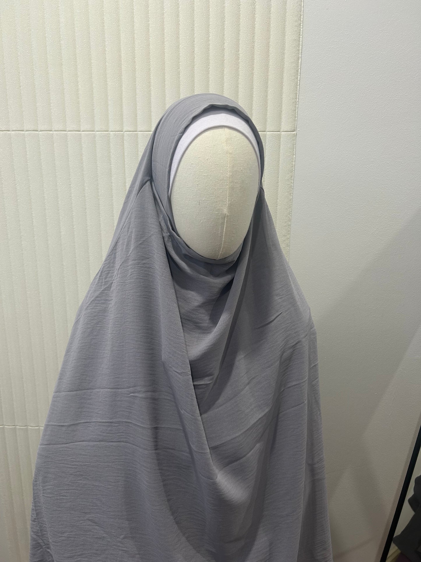 Kids Khimar and Skirt Set - Crinkle Fabric