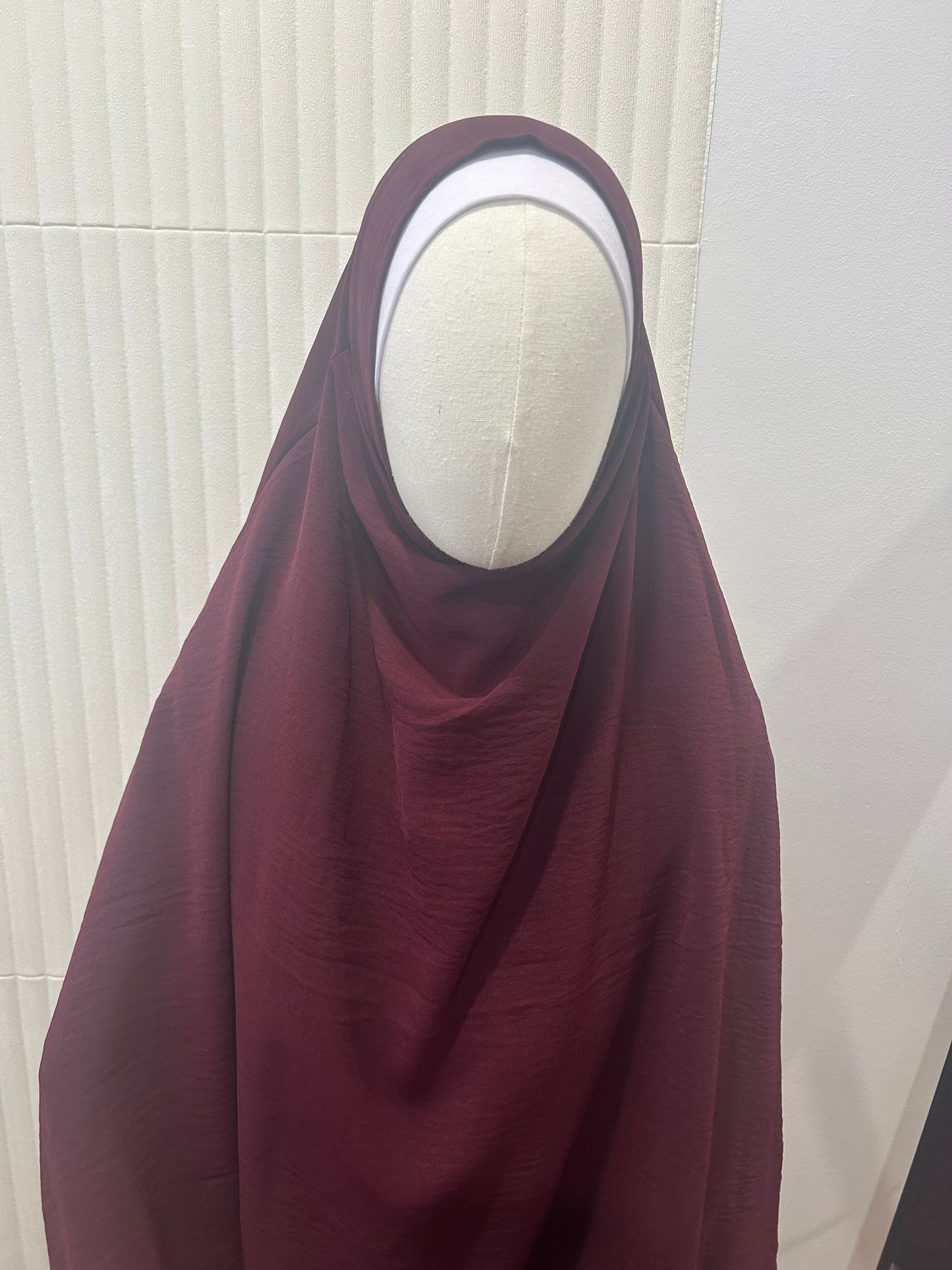 Kids Khimar and Skirt Set - Crinkle Fabric
