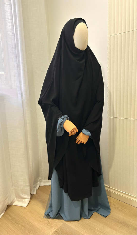 Spring Khimar - Jetblack