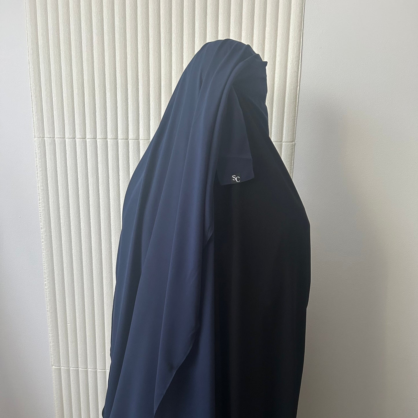 Double-Layer Niqab, Extra Front Length - Wool Chiffon