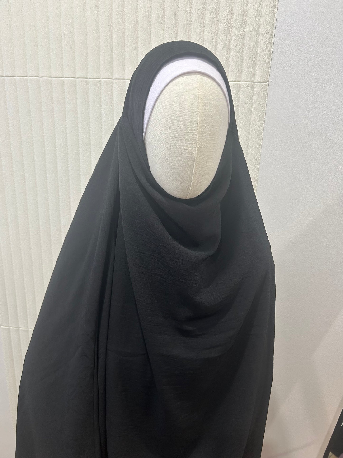 Kids Khimar and Skirt Set - Crinkle Fabric