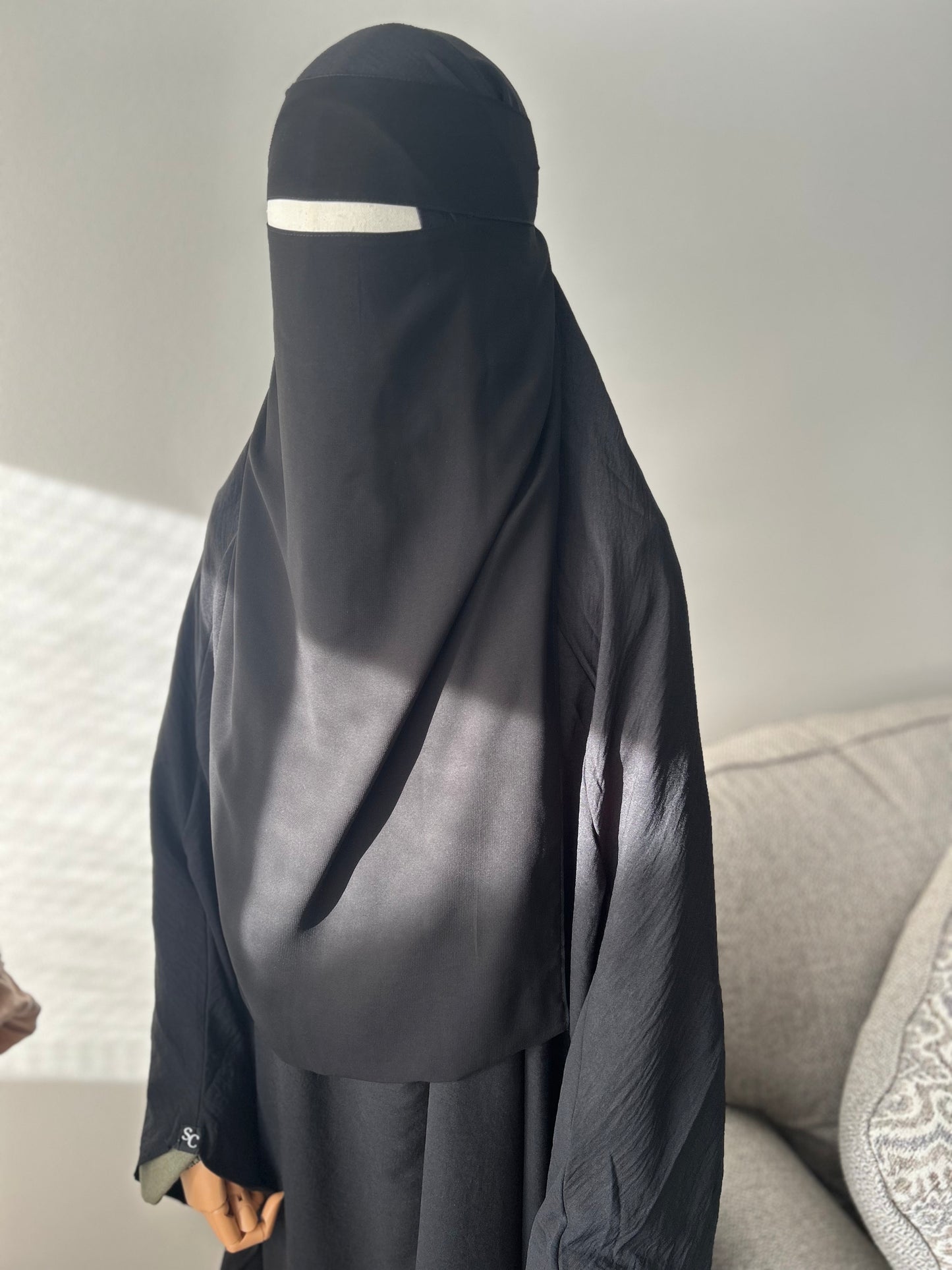Single-Layer Niqab - Wool Chiffon