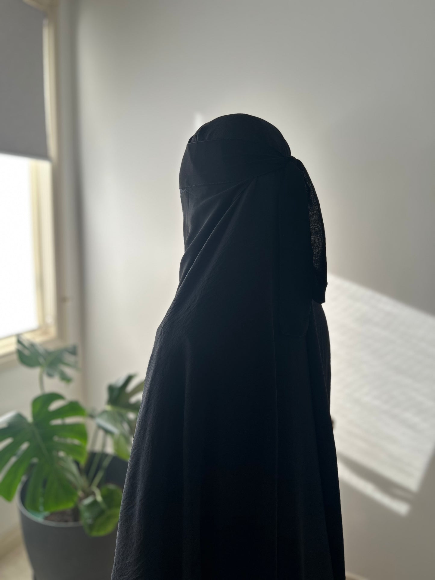 Single-Layer Niqab - Wool Chiffon