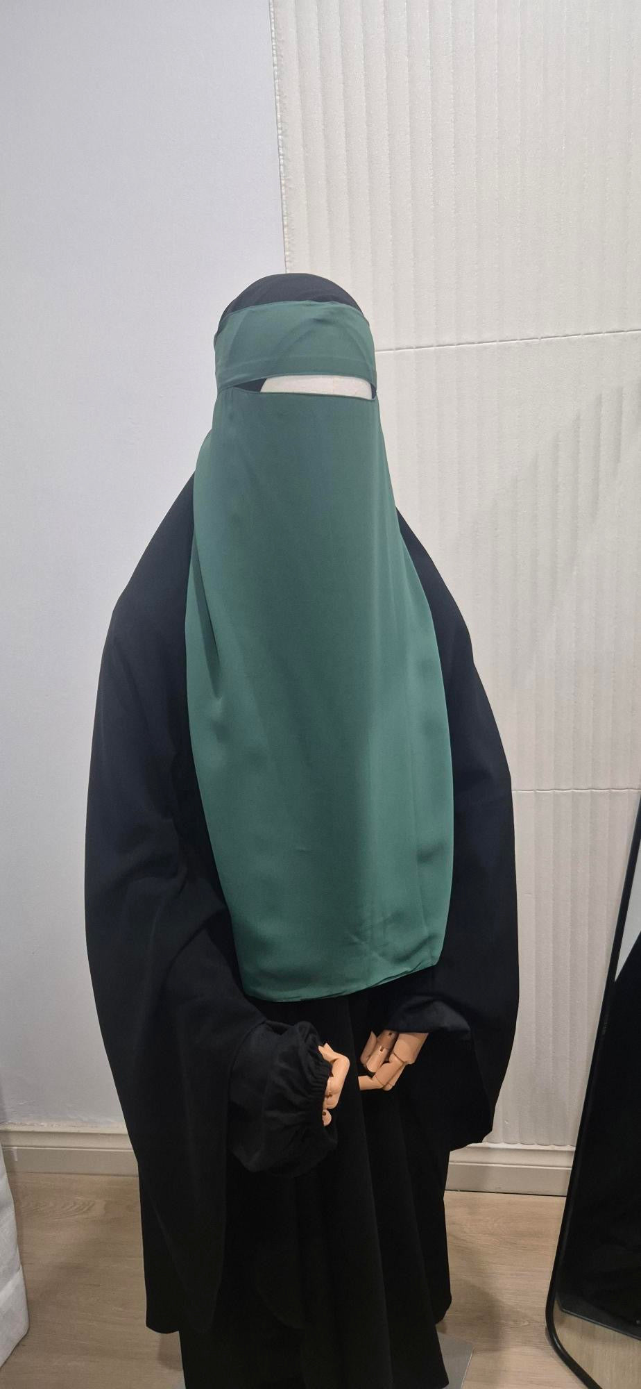 Single-Layer Niqab - Wool Chiffon