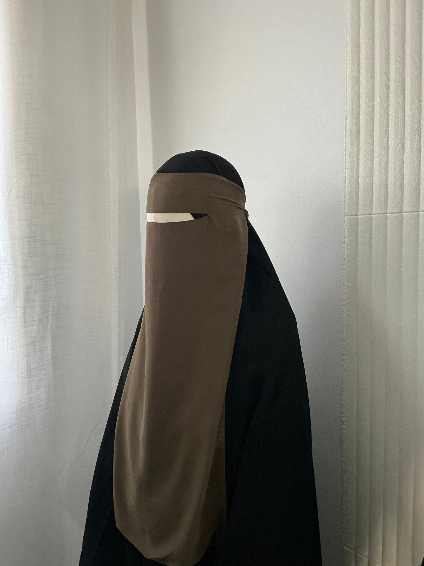 Single-Layer Niqab - Wool Chiffon