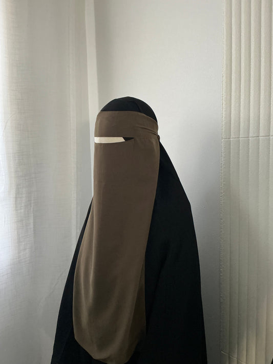 Single-Layer Niqab - Wool Chiffon
